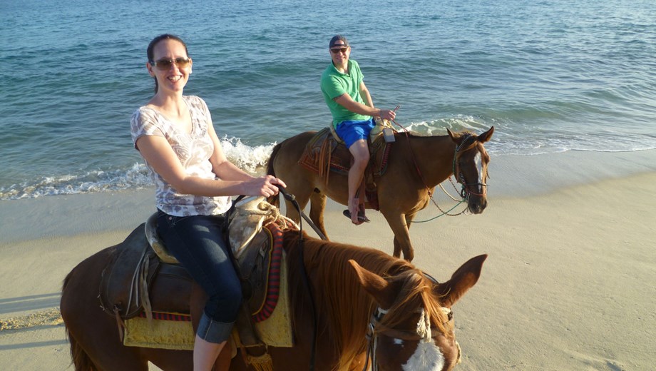 ATV and Horses on Beach